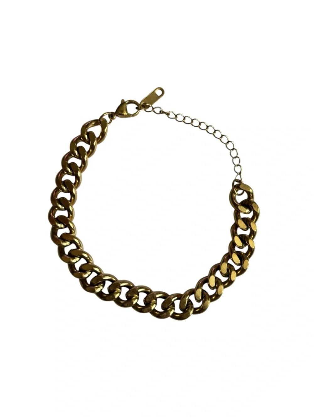 Cuban Link 18K Gold Plated Stainless Steel Bracelet